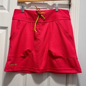 adidas Pink Skort with Neon Green Accents size small